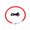 COLLIER IMPERMÉABLE LUMINEUX RÉGLABLE ROUGE